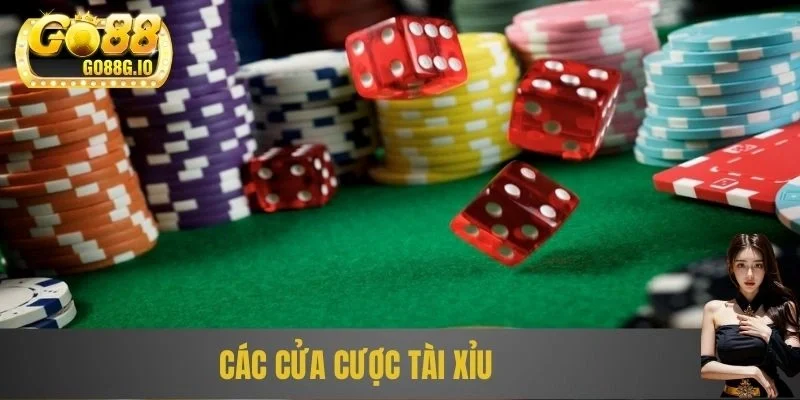 Các cửa cược tài xỉu