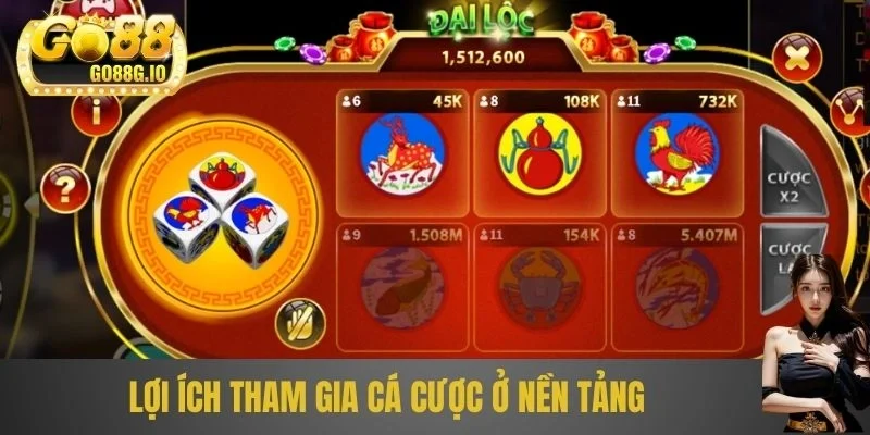 Lợi ích tham gia cá cược ở nền tảng